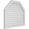 Ekena Millwork Octagonal Top Surface Mount PVC Gable Vent: Functional, w/ 3-1/2"W x 1"P Standard Frame, 42"W x 36"H GVPOT42X3601SF - alternate 5